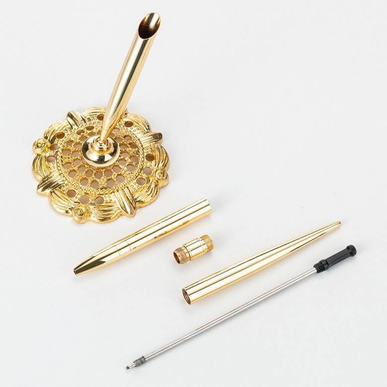 قلم مع أقلام فاخرة ذهبية التصميم الفاخر