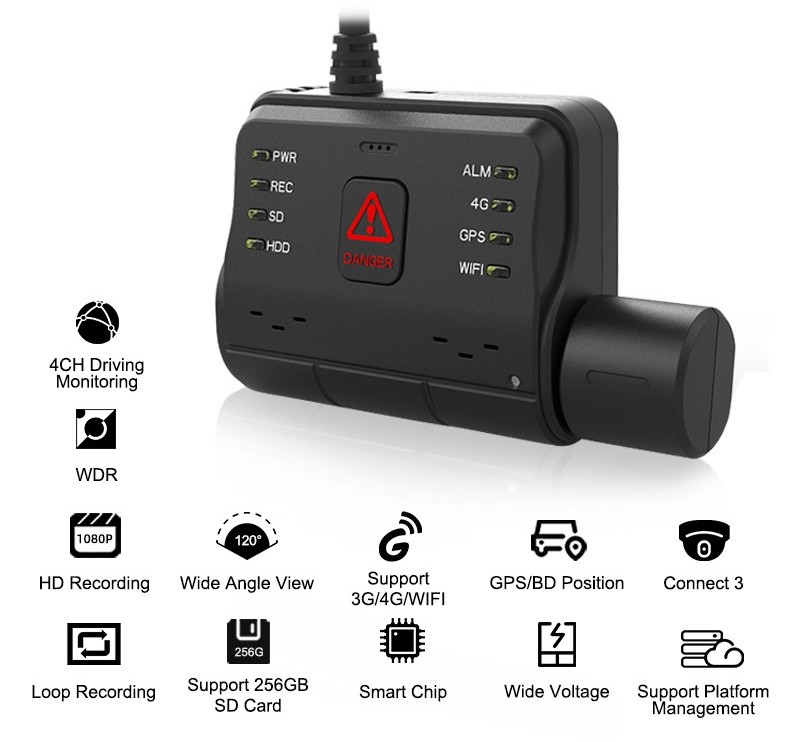كاميرا سيارة مع نظام تحديد المواقع 4G sim تتبع مباشر عبر تطبيق الهاتف الذكي