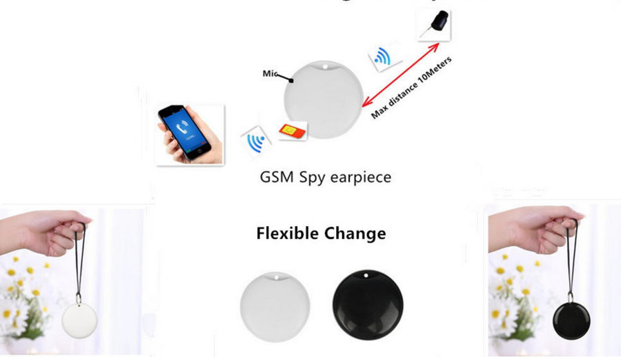 سماعة تجسس GSM حلقة GSM