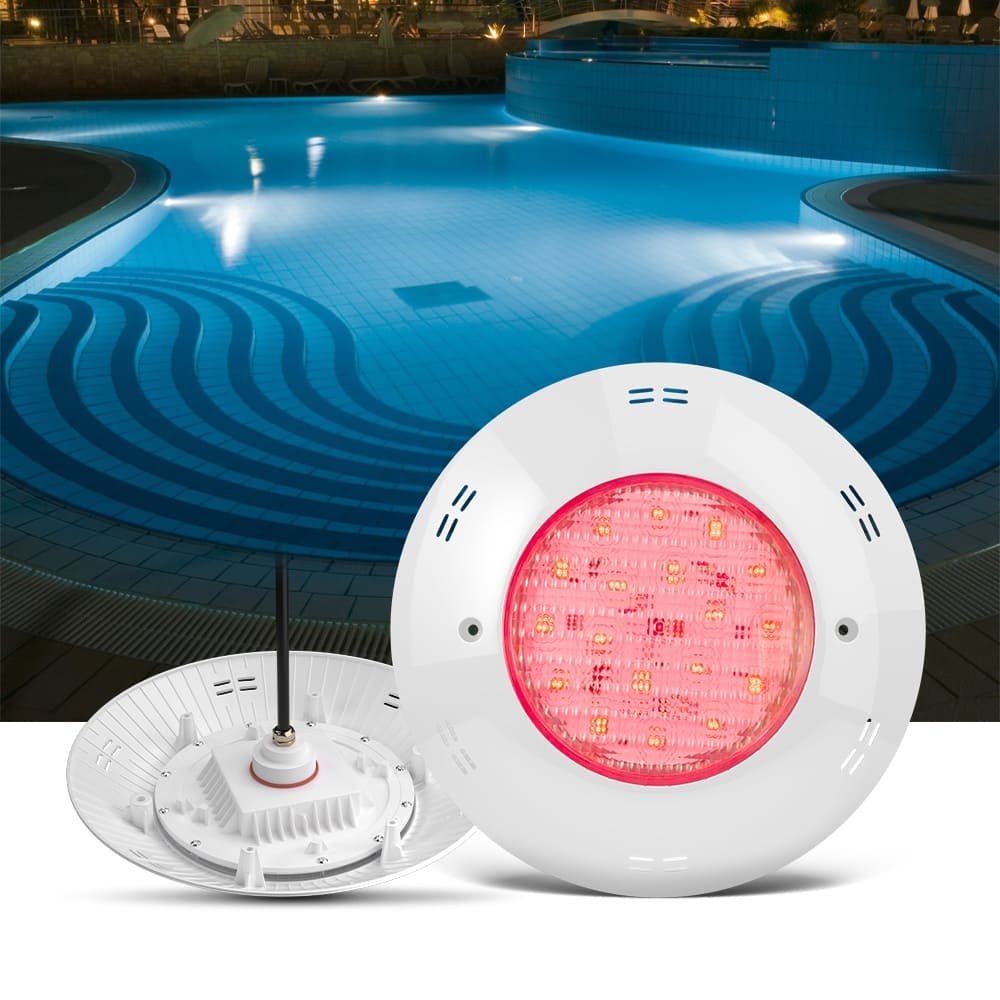 ضوء حمام السباحة RGB الملون لزجاج حمام السباحة السيراميكي