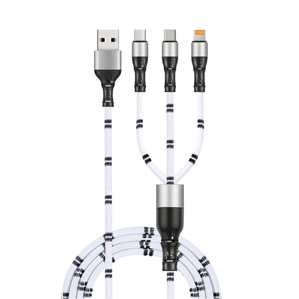 كبل USB 3V1 بتصميم الخيزران