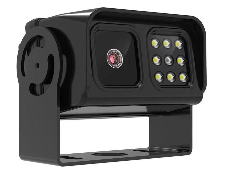 كاميرا خلفية عالية الجودة بزاوية 120 درجة مع 8 مصابيح LED ليلية بالأشعة تحت الحمراء للرؤية الليلية