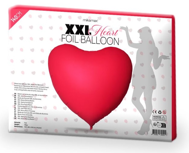 هدية عيد الحب على شكل قلب مقاس XXL للمرأة، والصديق، والصديقة