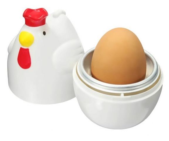 طباخ بيض على شكل دجاجة للميكروويف