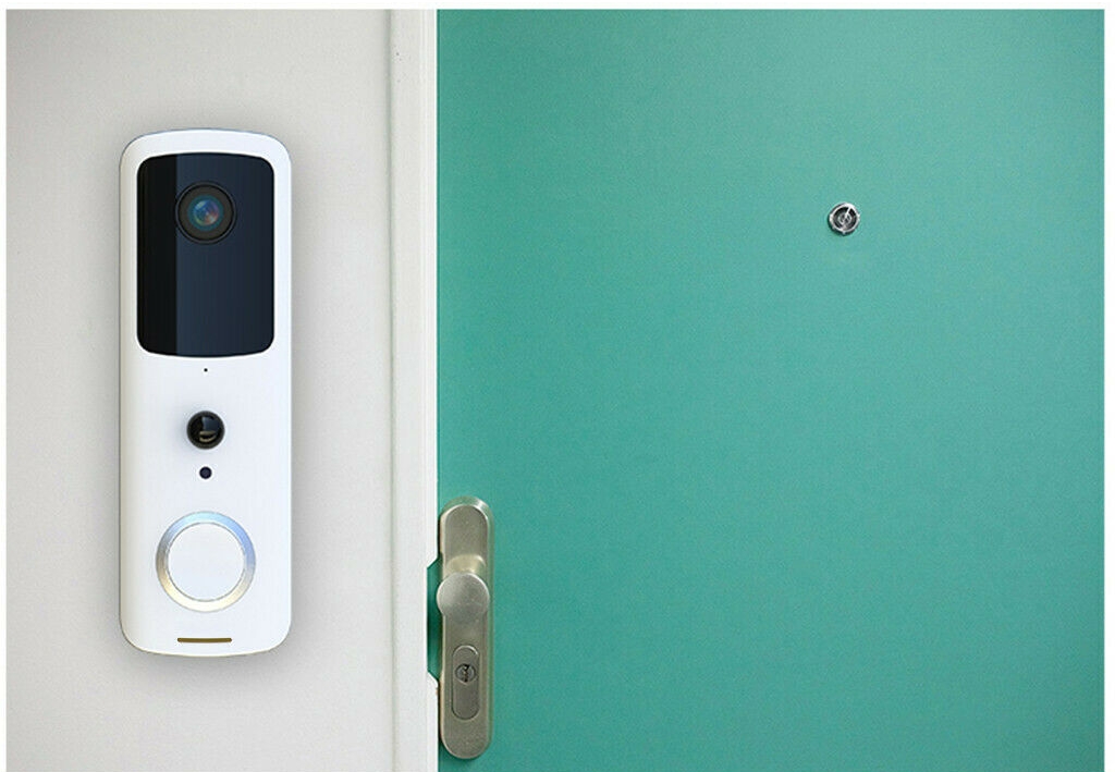 فيديو رقمي لاسلكي بجرس الباب مزود بكاميرا لاسلكية للمنزل والمنزل