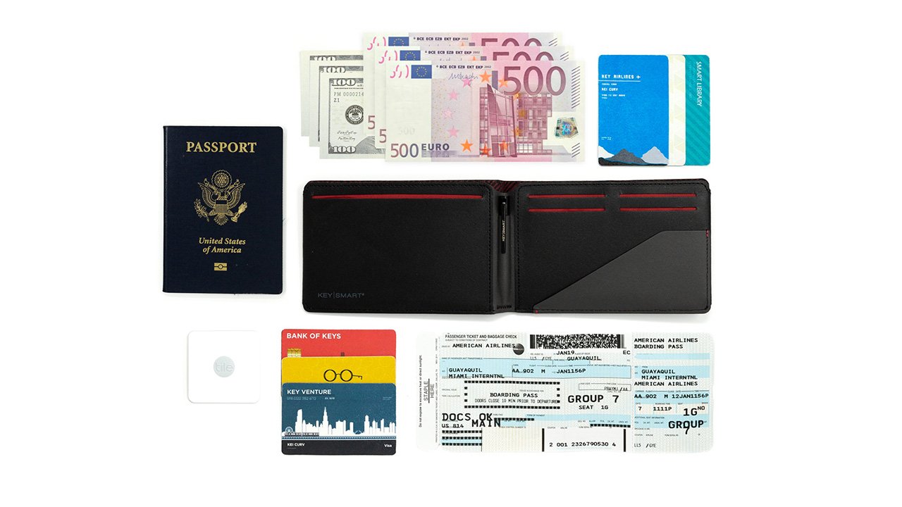 محفظة جواز السفر مع نظام تحديد المواقع