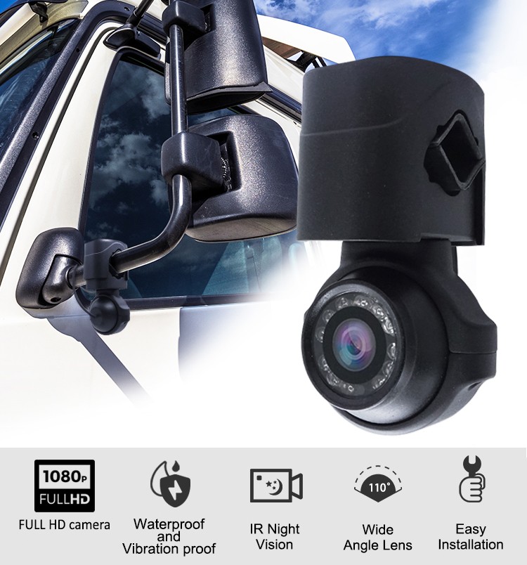 كاميرا داخلية وخارجية مع رؤية ليلية 12 IR LED + عدسة IP69K + f3،6mm