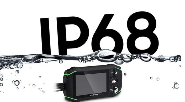 حماية IP68 - كاميرا مقاومة للماء + ضد الغبار على دراجة نارية