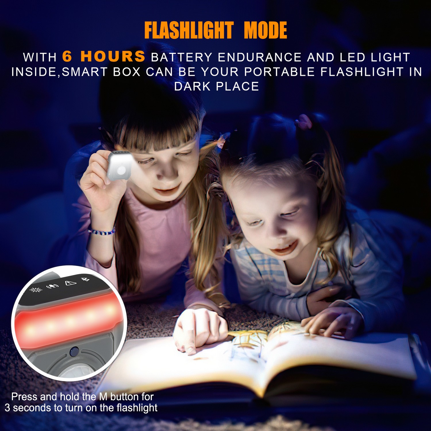 إنذار ذكي للأمان - وضع المصباح اليدوي - ضوء LED