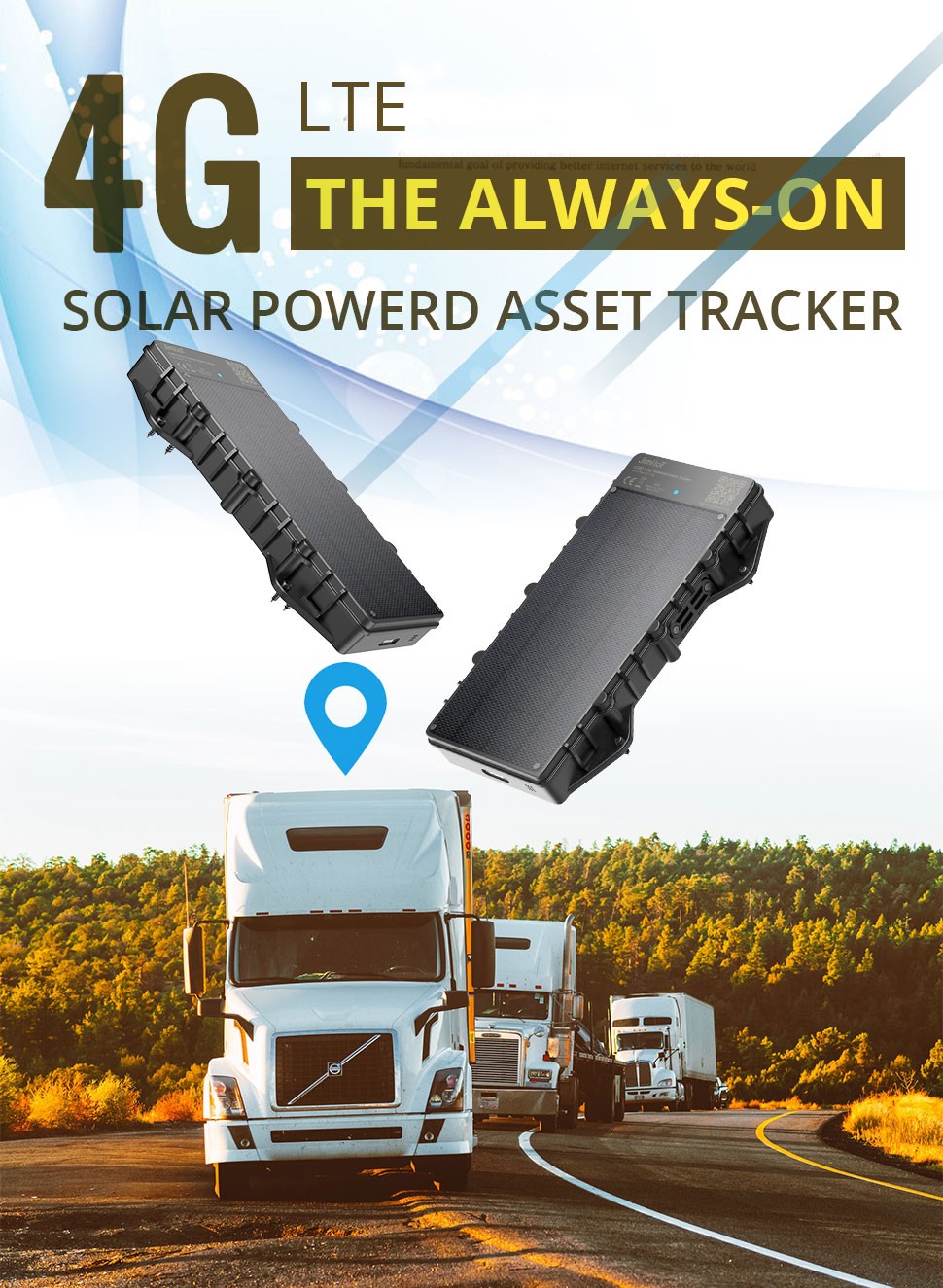 جهاز تحديد المواقع بالطاقة الشمسية 4G GPS