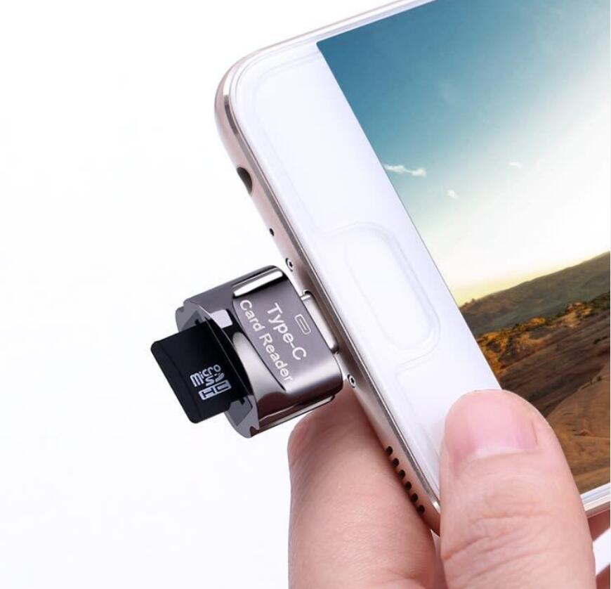 قارئ بطاقة usb-c micro SD للهاتف المحمول
