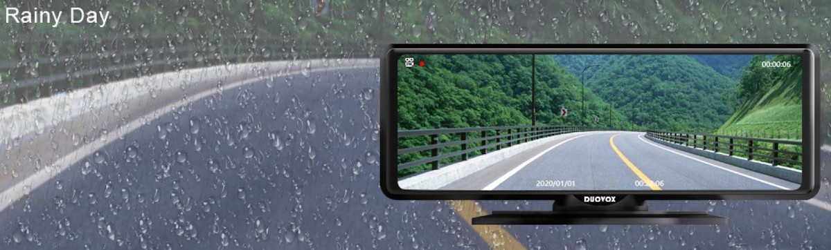 أفضل كاميرا للسيارة مع duovox v9 للرؤية الليلية - مطر