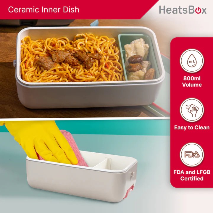 صندوق غداء كهربائي حراري لتسخين الطعام الذكي للطعام