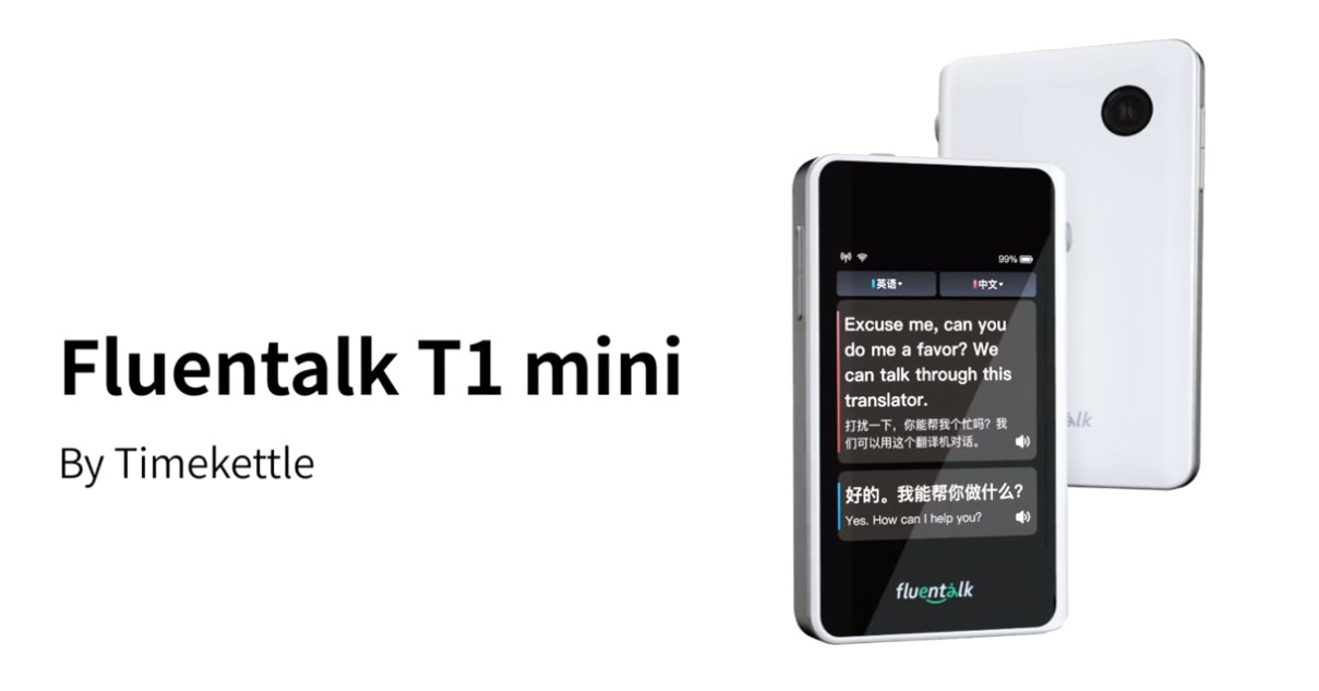 Fluentalk T1 mini Timekettle - مترجم السفر المحمول