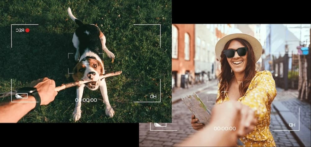 نظارات مع الكاميرا والواقع الافتراضي 3D