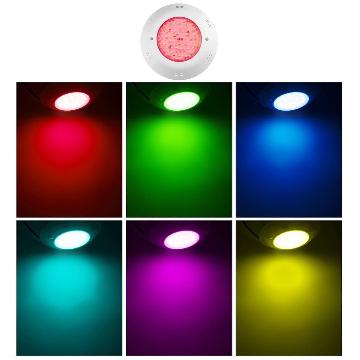 ضوء LED مقاوم للماء لحمام السباحة، وإضاءة حمام السباحة الملونة RGB