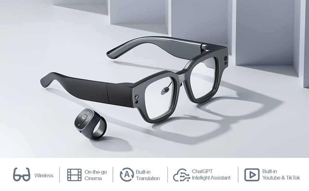 نظارات الواقع الافتراضي الذكية مع الدردشة اللاسلكية gpt الذكية ثلاثية الأبعاد