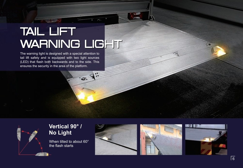 ضوء رفع الذيل LED للإشارات LED لمنصة السيارة - الشاحنة ، الشاحنة